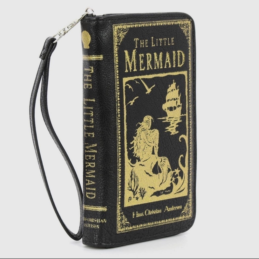 Disney The Little Mermaid Ariel Book Cover Wallet or Wristlet - BRAND NEW - Picture 2 of 8